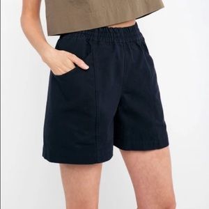 NWOT Elizabeth Suzann Clyde Short Cotton Canvas Black size 0